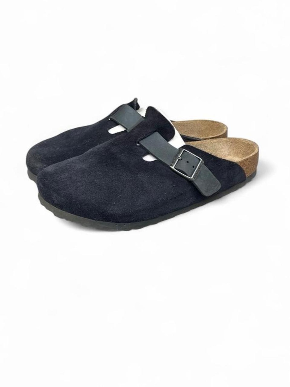 Birkenstock Boston Clogs Black Suede Leather EU 42 US Men’s 9